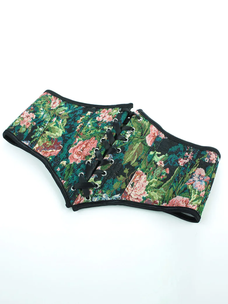 Renaissance Corset Belt with 14 Boned Waist Cincher - Image 29