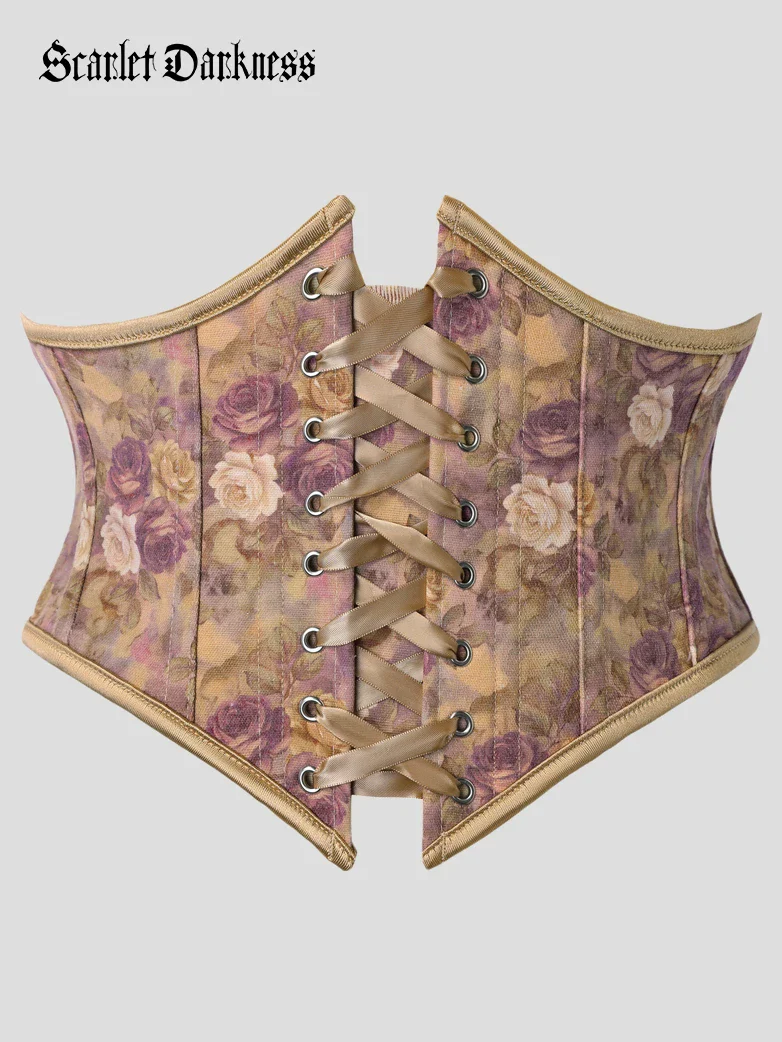 Renaissance Corset Belt with 14 Boned Waist Cincher - Image 76