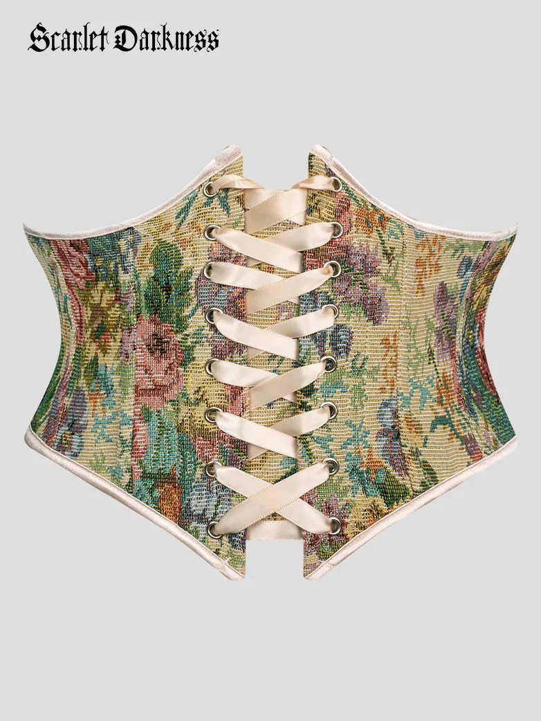 Renaissance Corset Belt with 14 Boned Waist Cincher - Image 16