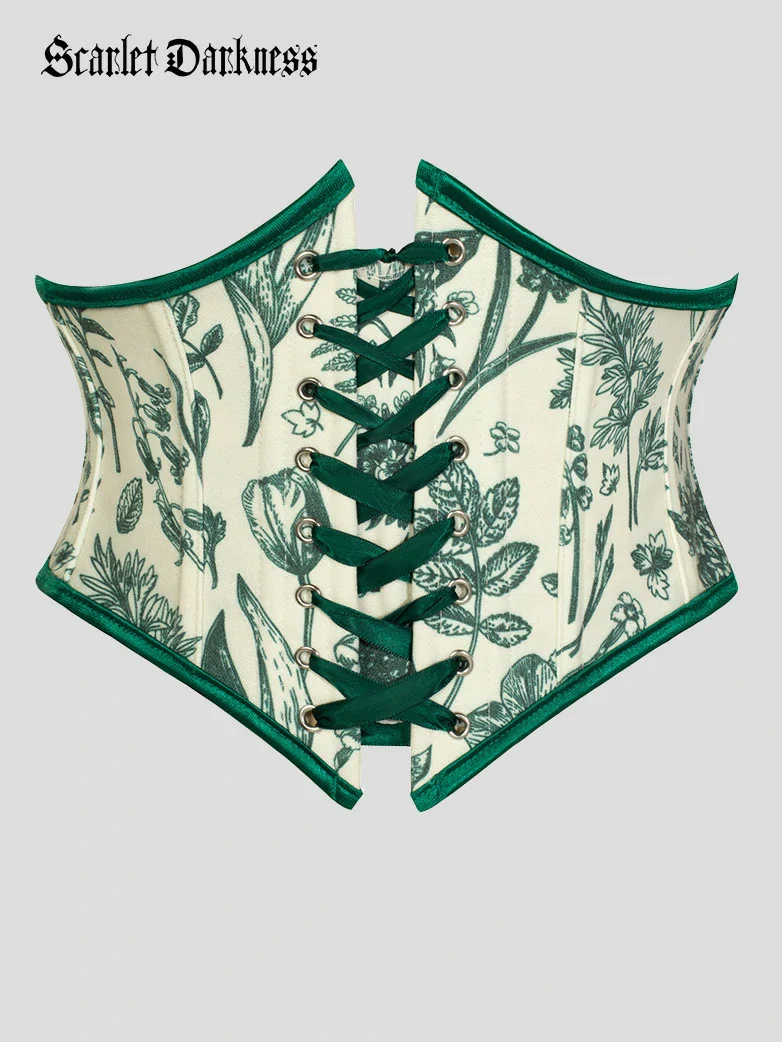 Renaissance Corset Belt with 14 Boned Waist Cincher - Image 33