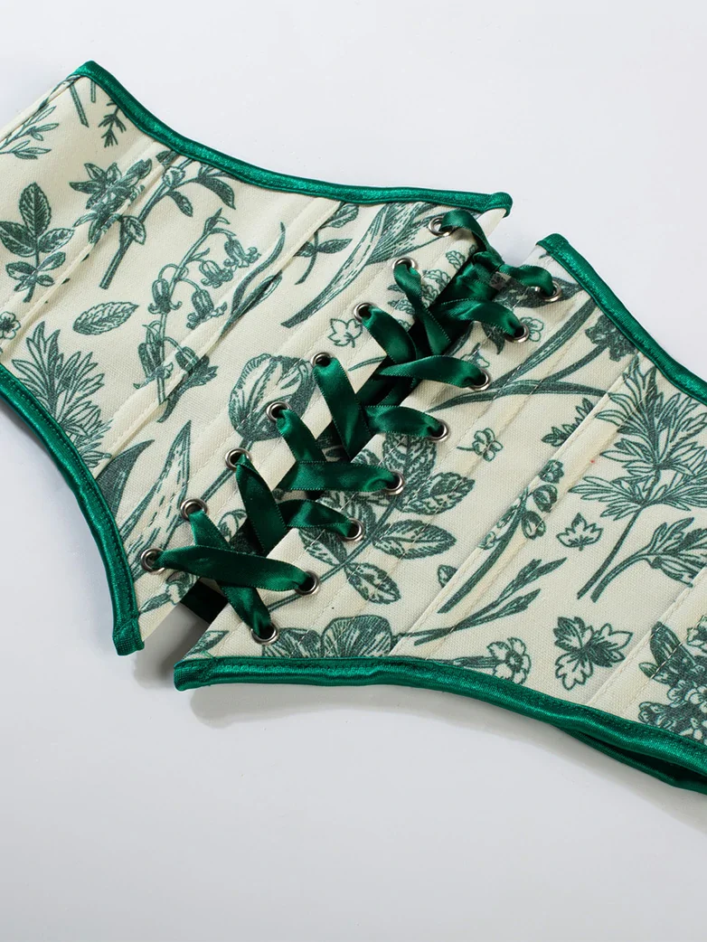 Renaissance Corset Belt with 14 Boned Waist Cincher - Image 34