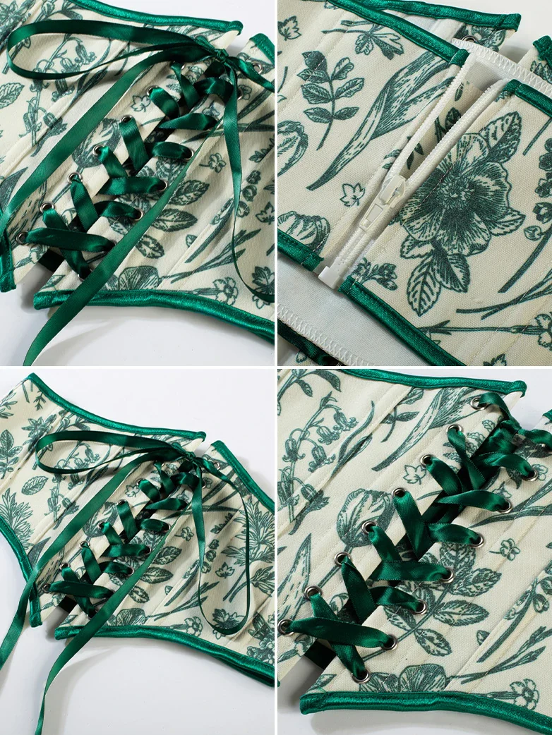 Renaissance Corset Belt with 14 Boned Waist Cincher - Image 35