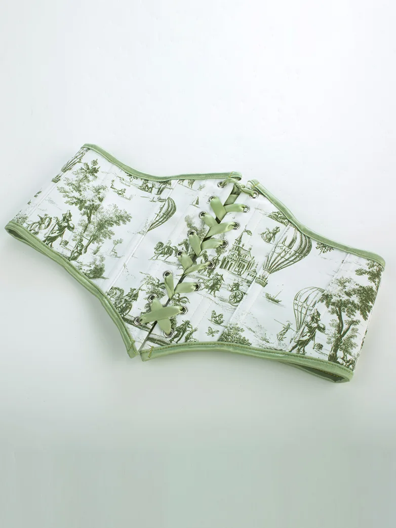 Renaissance Corset Belt with 14 Boned Waist Cincher - Image 26