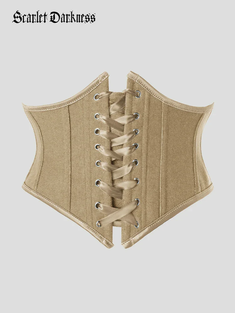Renaissance Corset Belt with 14 Boned Waist Cincher - Image 4