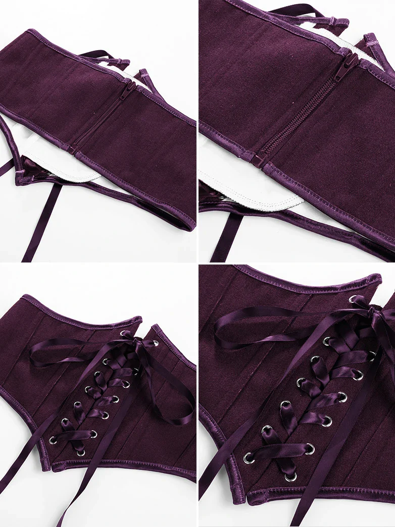 Renaissance Corset Belt with 14 Boned Waist Cincher - Image 40