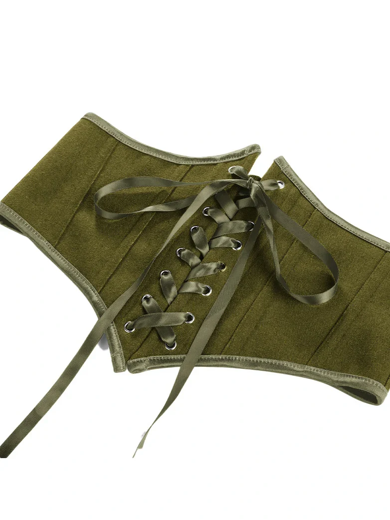 Renaissance Corset Belt with 14 Boned Waist Cincher - Image 43