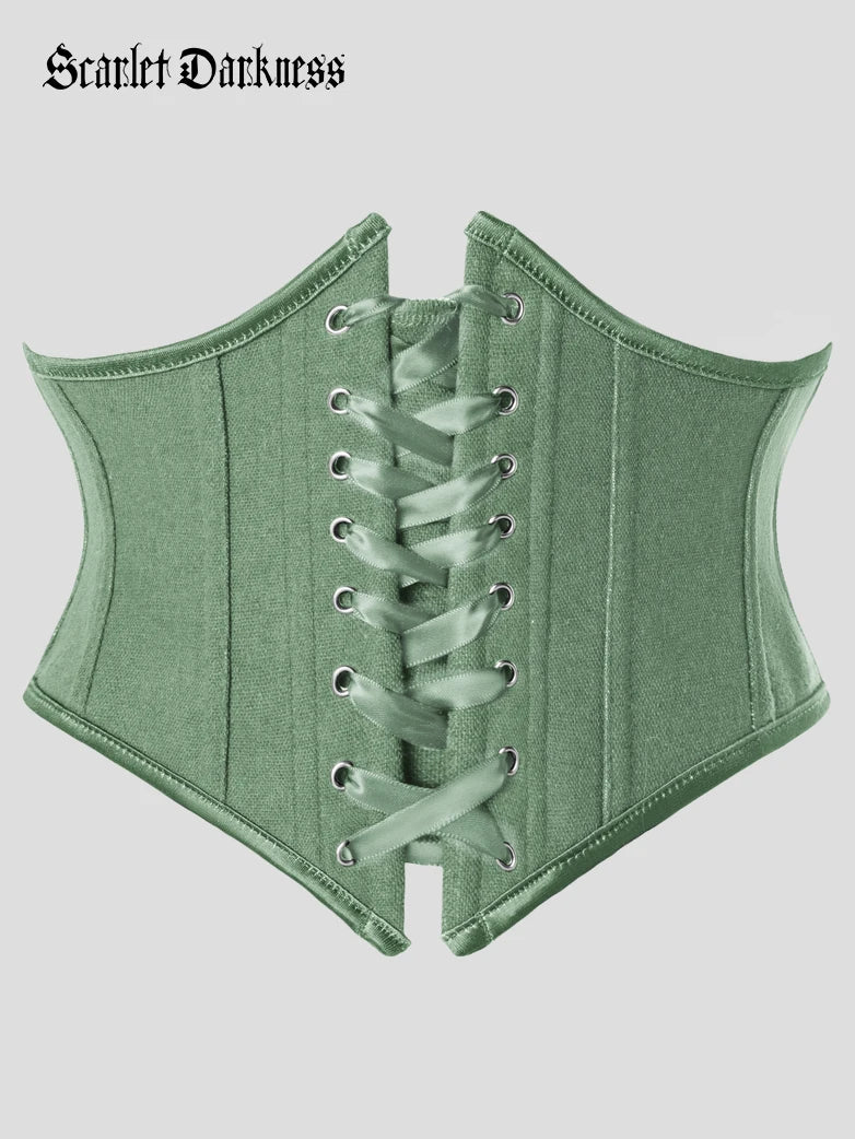 Renaissance Corset Belt with 14 Boned Waist Cincher - Image 60