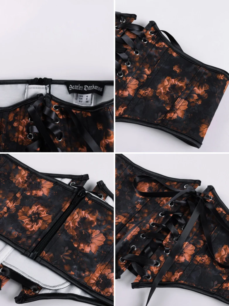 Renaissance Corset Belt with 14 Boned Waist Cincher - Image 67