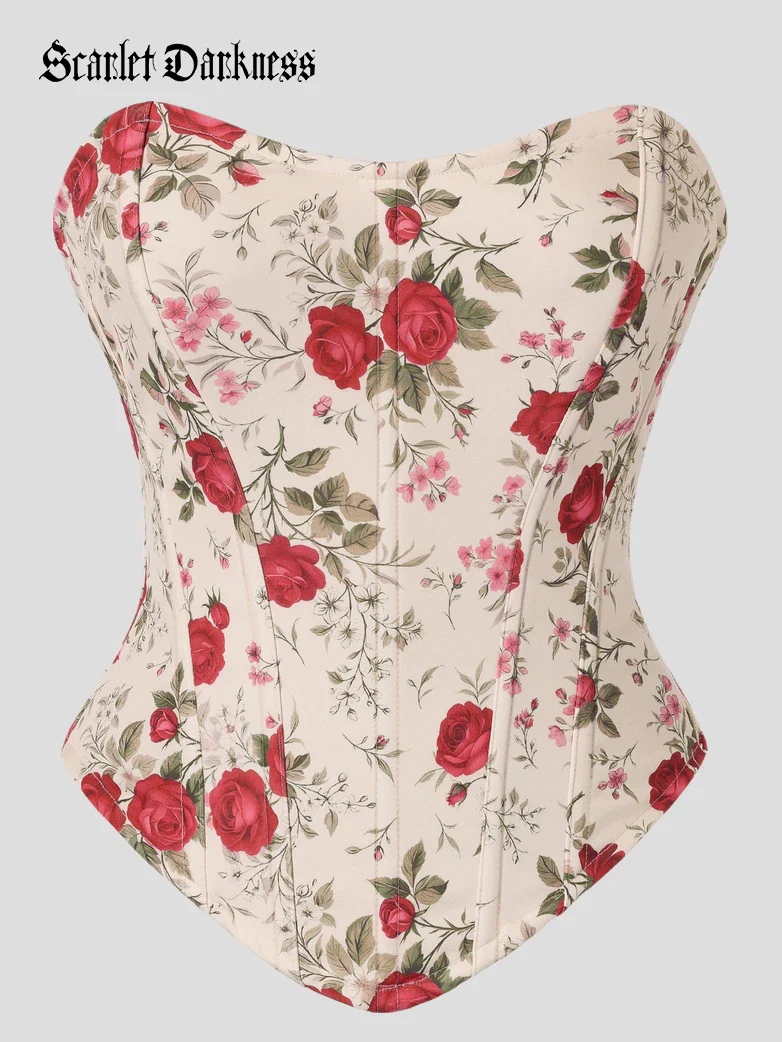 Bodyshape Corset Top Bustier with 12 Steel Bones
