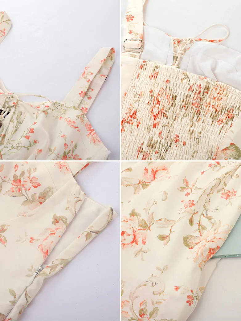 Summer Night Floral Wedding Guest Dress - Image 11