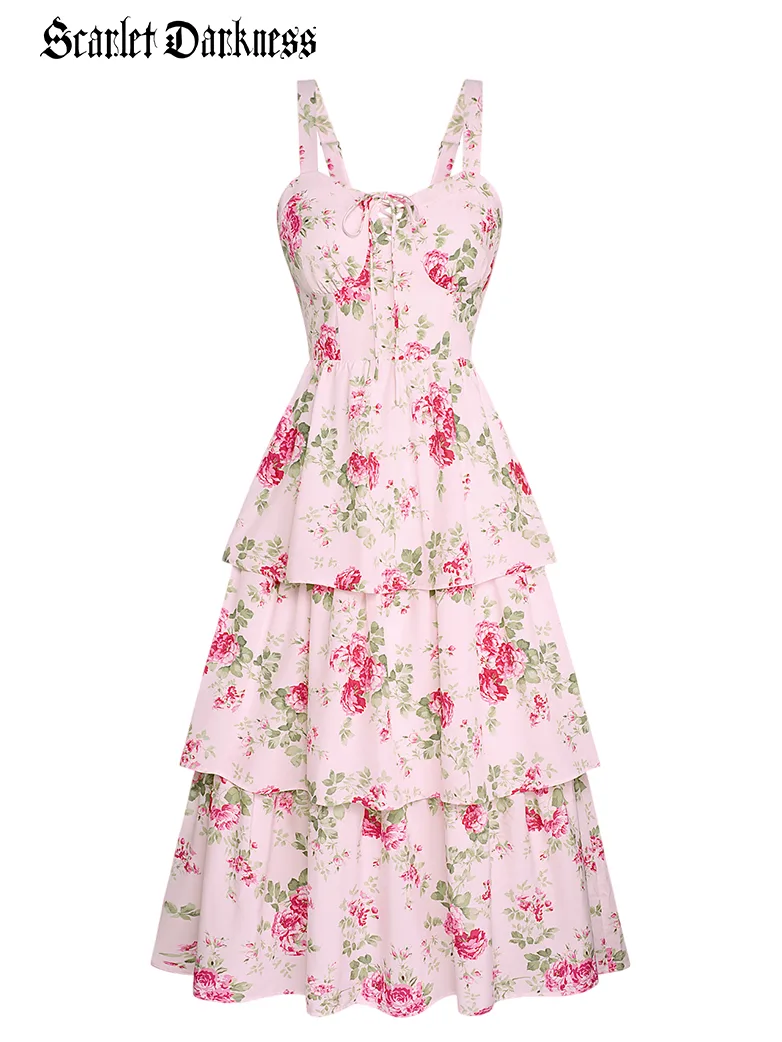 Summer Night Floral Wedding Guest Dress - Image 14