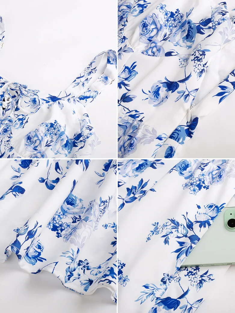 Summer Night Floral Wedding Guest Dress - Image 24