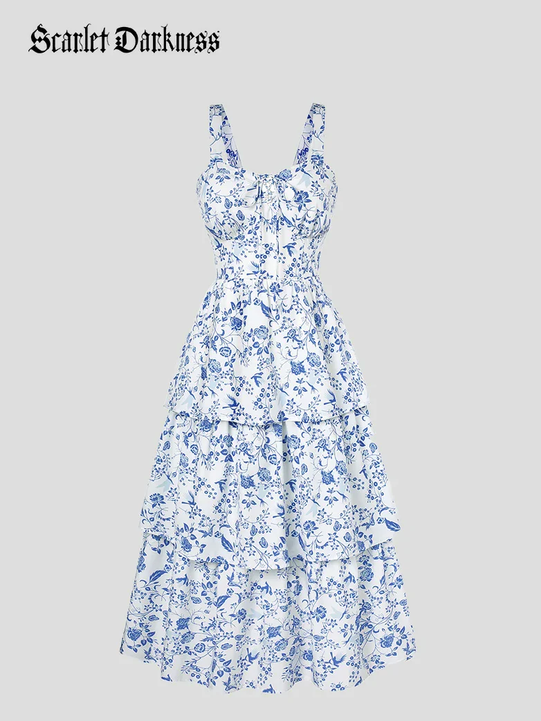 Summer Night Floral Wedding Guest Dress - Image 28