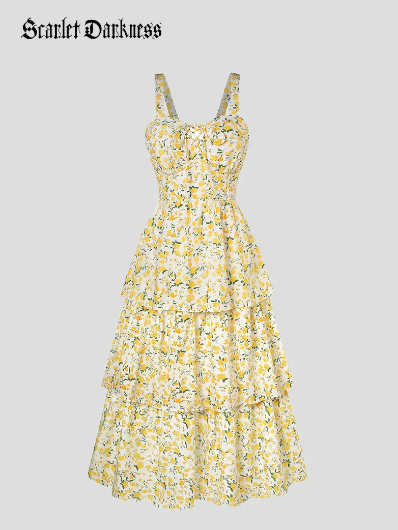 Summer Night Floral Wedding Guest Dress - Image 34