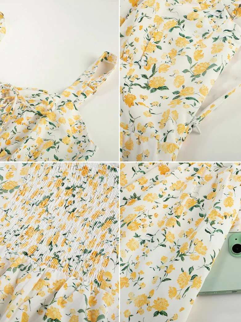 Summer Night Floral Wedding Guest Dress - Image 40