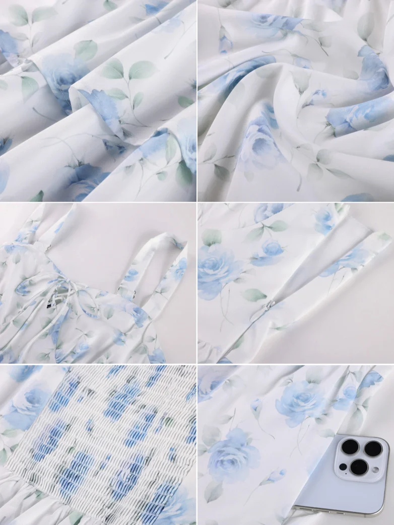 Summer Night Floral Wedding Guest Dress - Image 42