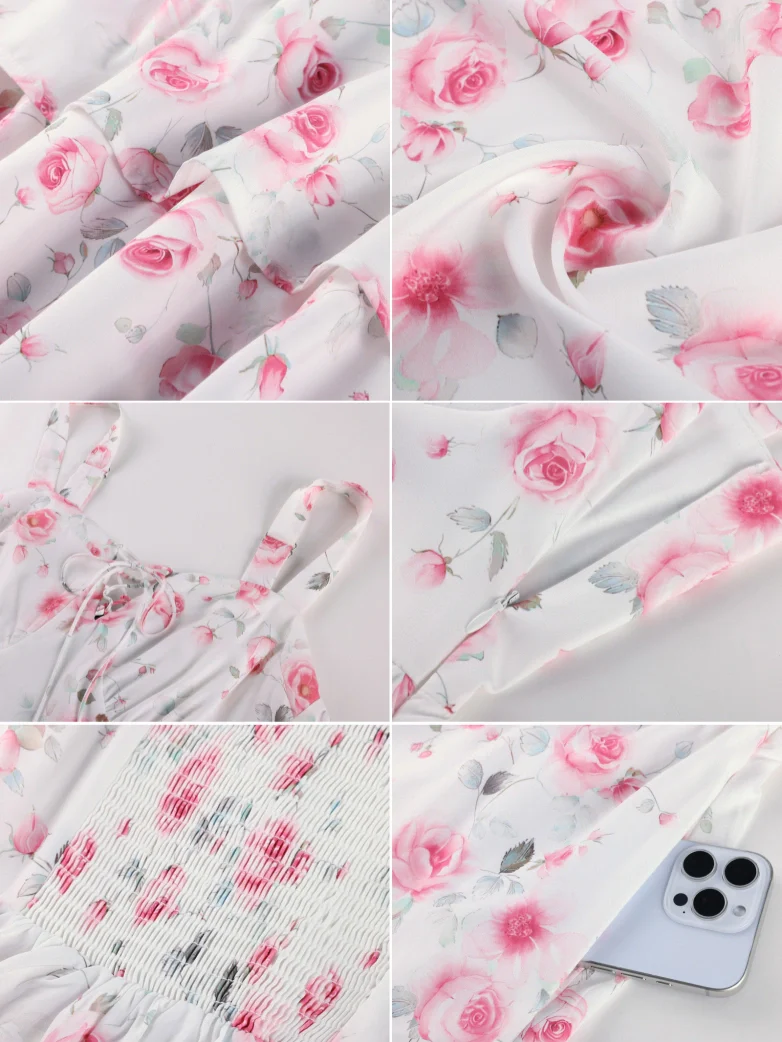 Summer Night Floral Wedding Guest Dress - Image 46