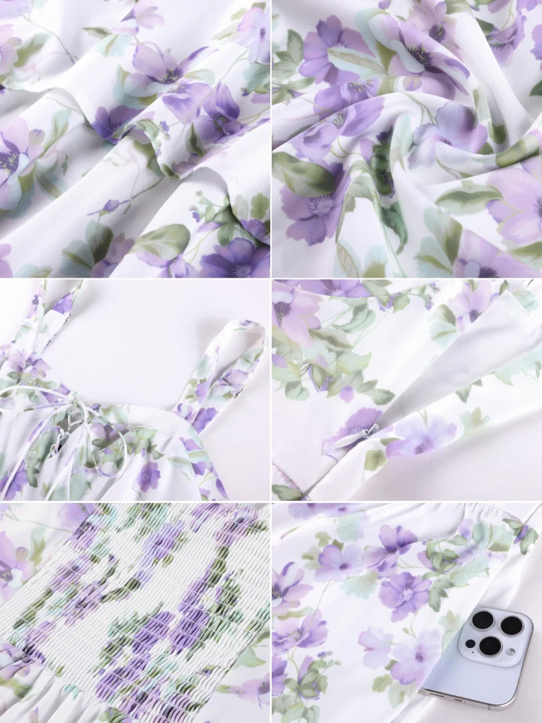 Summer Night Floral Wedding Guest Dress - Image 52