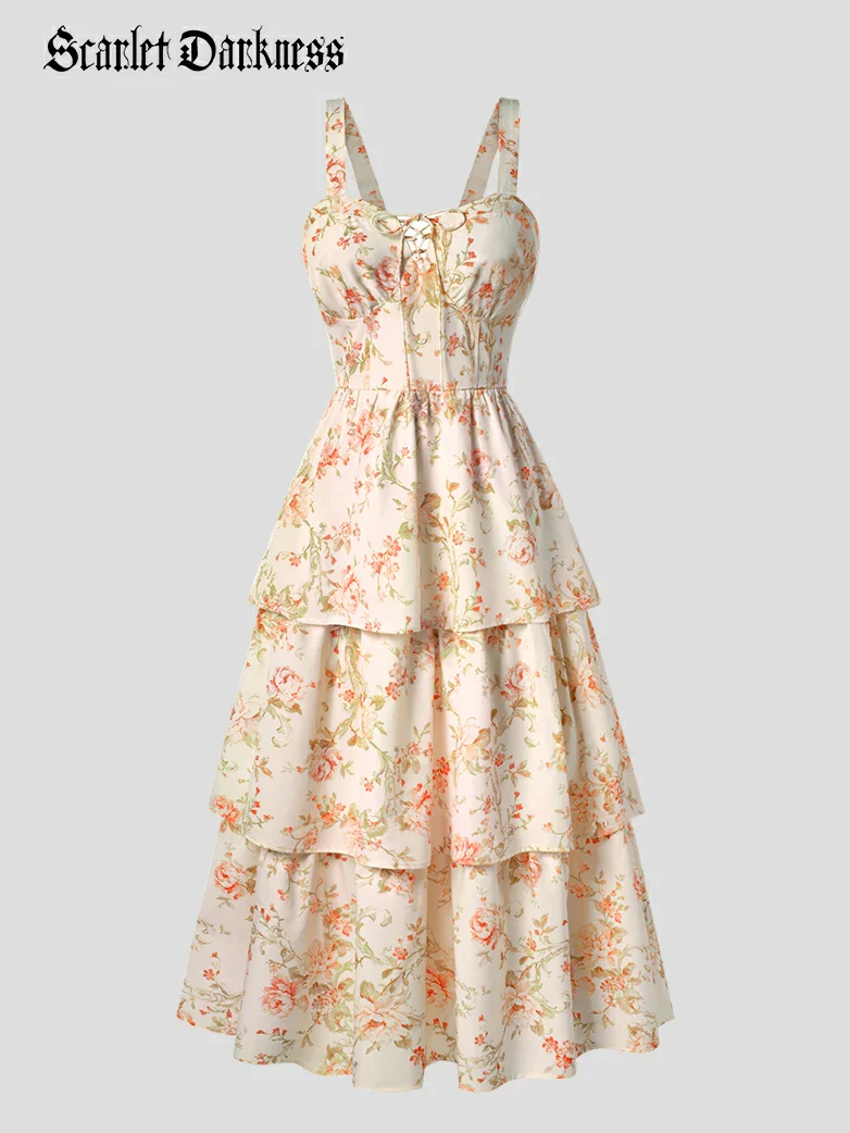 Summer Night Floral Wedding Guest Dress - Image 9