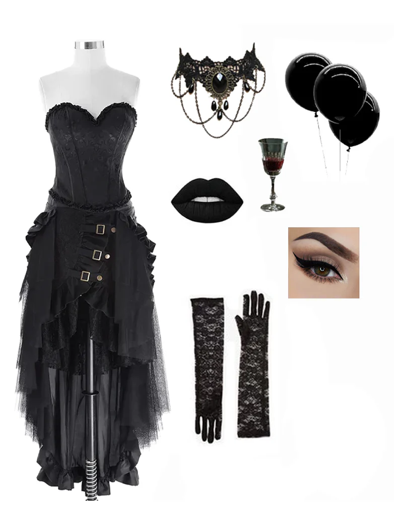 Gothic Vampire Gemstone Necklace - Image 3