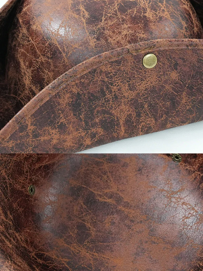 Pirate Triangle Leather Hat - Image 3