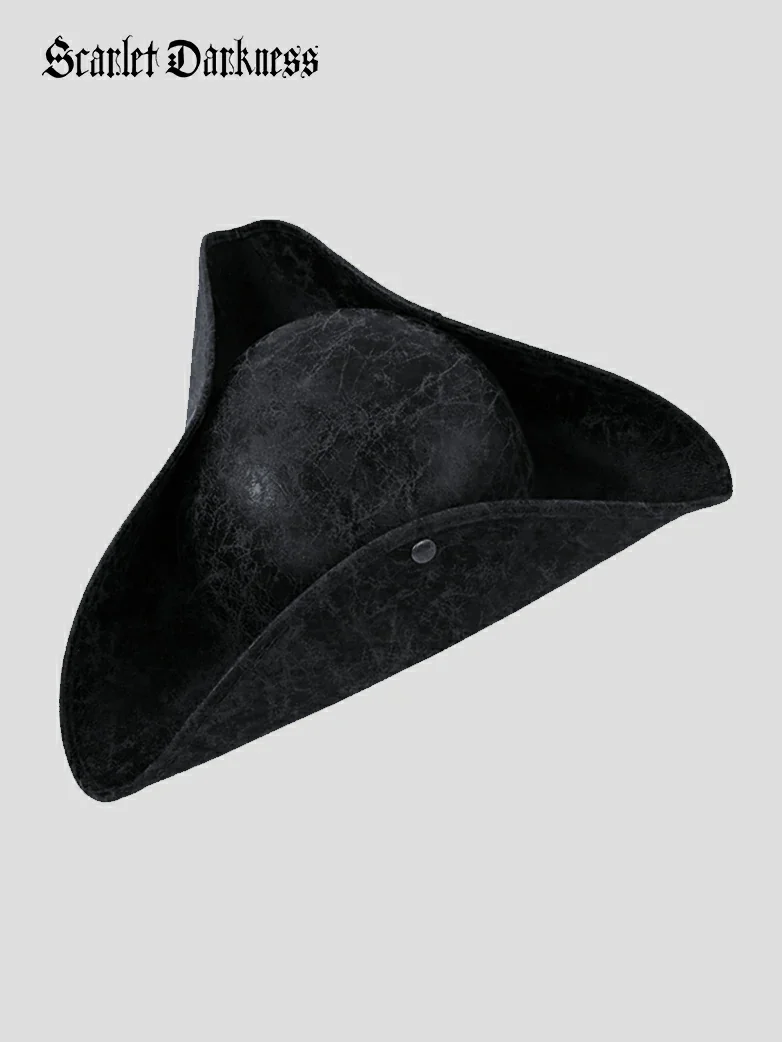 Pirate Triangle Leather Hat - Image 6