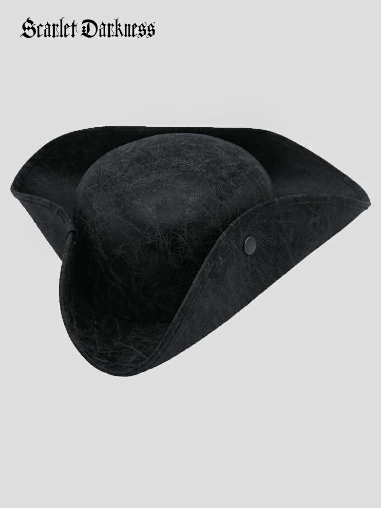 Pirate Triangle Leather Hat - Image 7