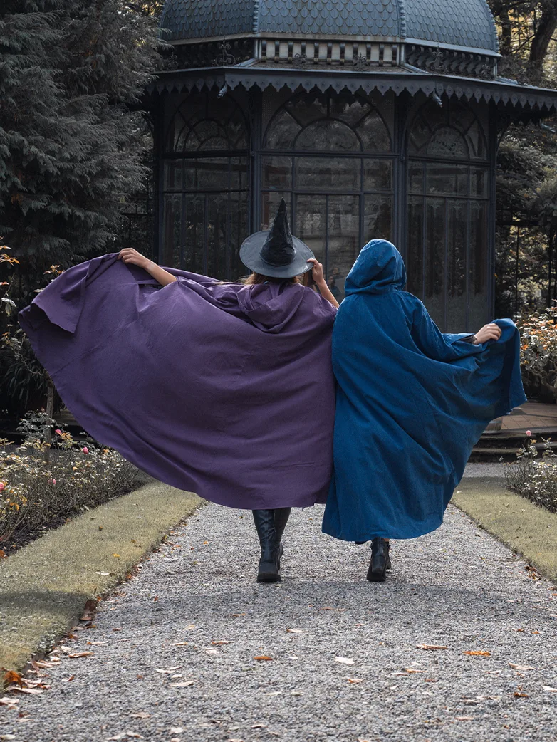 Medieval Renaissance Hooded Cloak for Witch,Warrior - Image 18