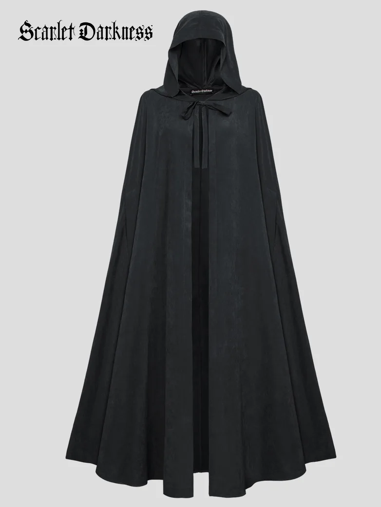 Medieval Renaissance Hooded Cloak for Witch,Warrior - Image 28
