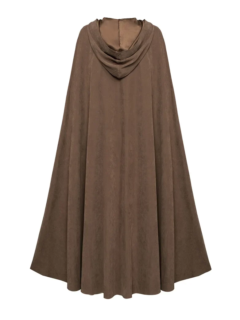 Medieval Renaissance Hooded Cloak for Witch,Warrior - Image 36