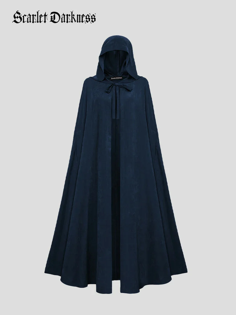 Medieval Renaissance Hooded Cloak for Witch,Warrior - Image 52