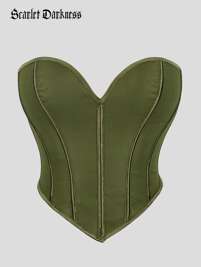 Sweetheart Collar Victorian Corset Top for Parties - Image 9
