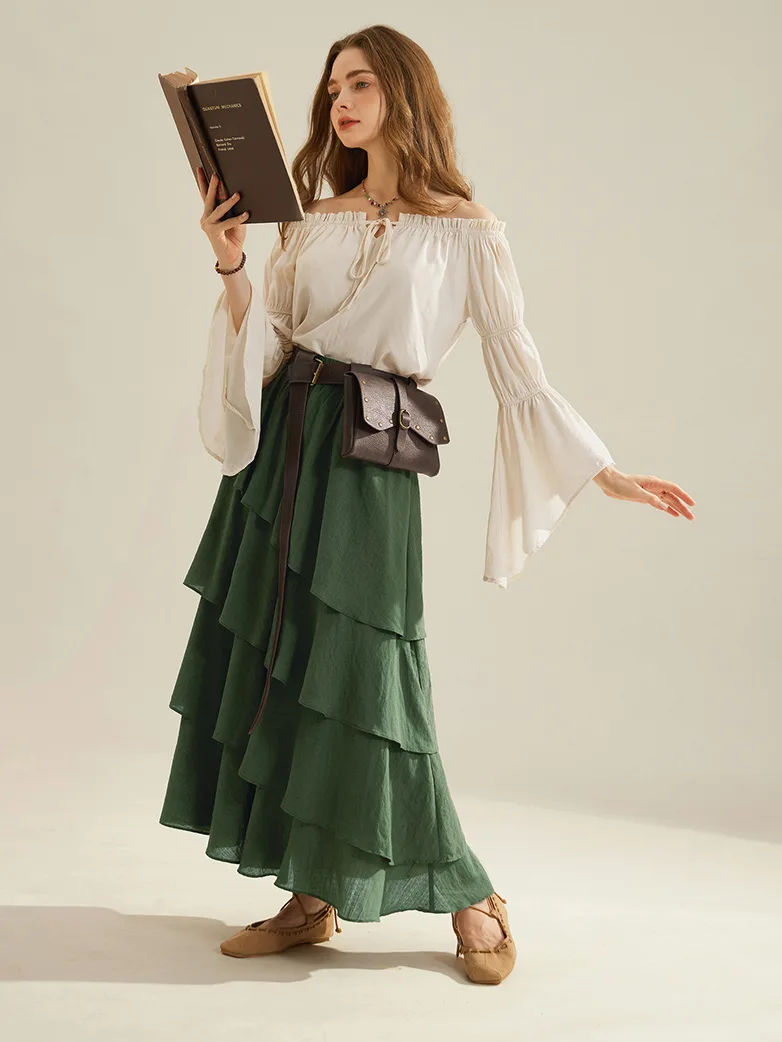 Renaissance Leather Waist Belt with Bag - Image 2