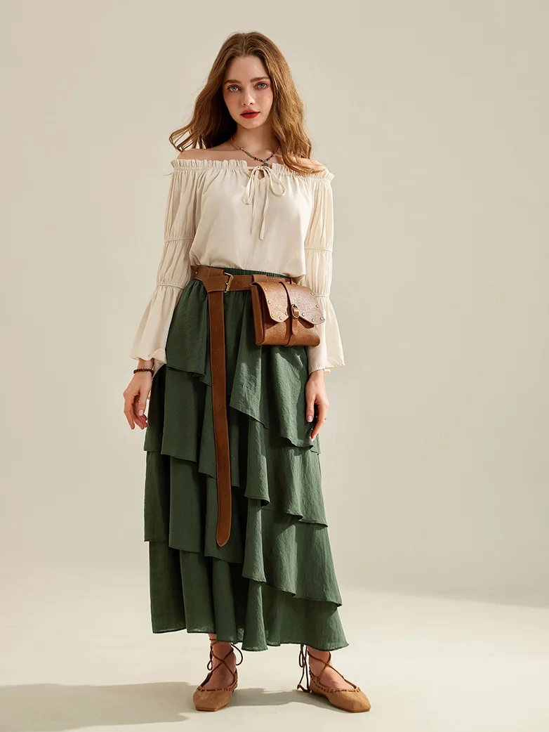 Renaissance Leather Waist Belt with Bag - Image 20