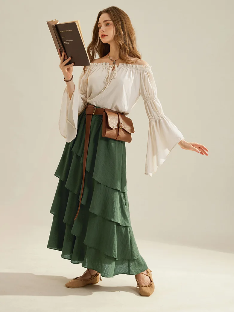 Renaissance Leather Waist Belt with Bag - Image 21