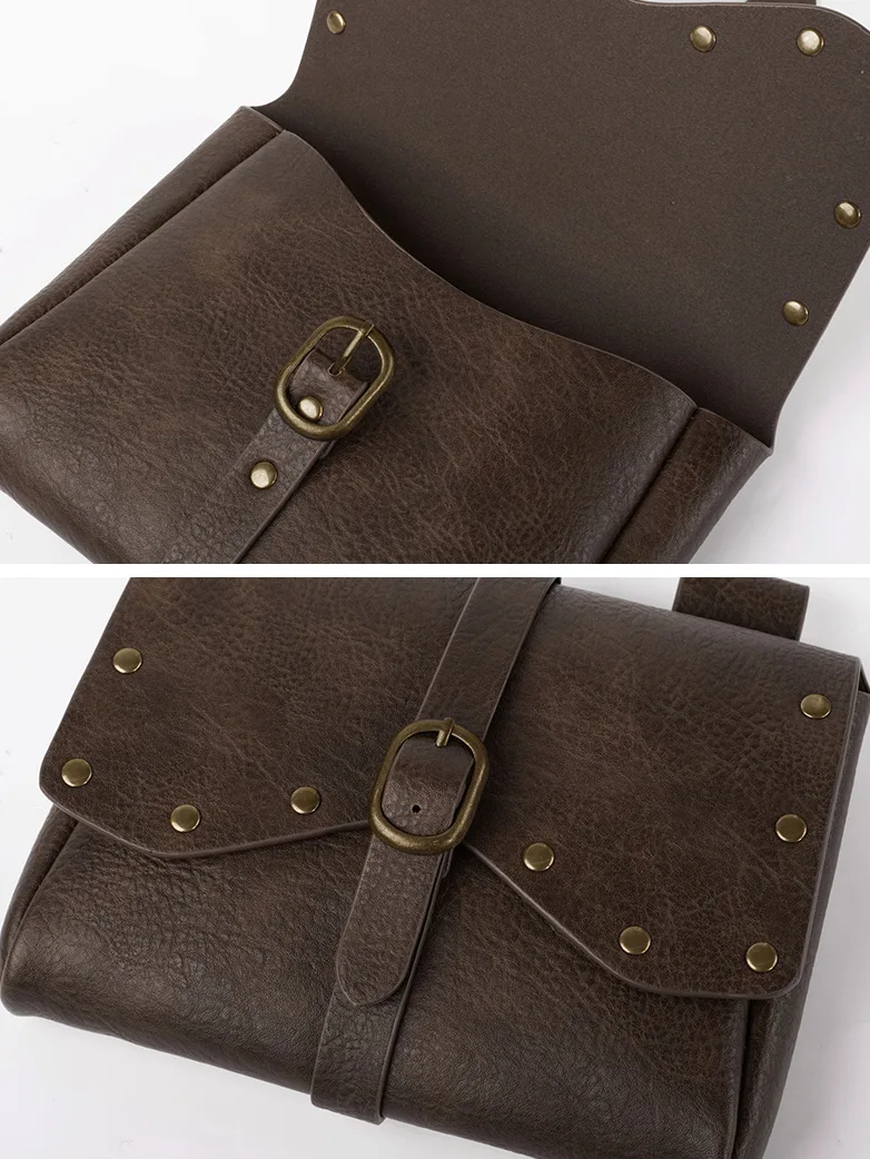 Renaissance Leather Waist Belt with Bag - Image 6