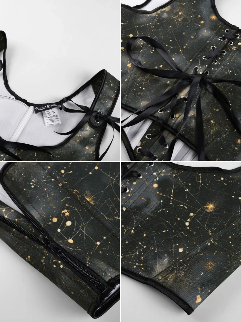 Renaissance Jacquard Under bust Corset for Fairy Cosplay - Image 49