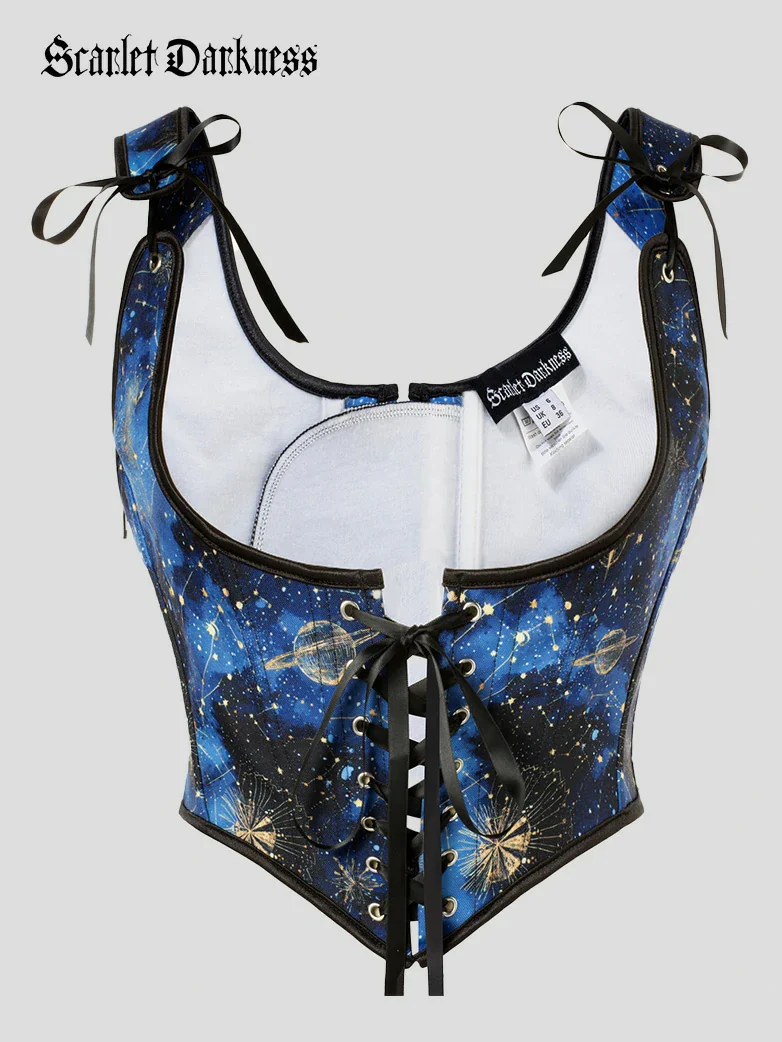 Renaissance Jacquard Under bust Corset for Fairy Cosplay - Image 35