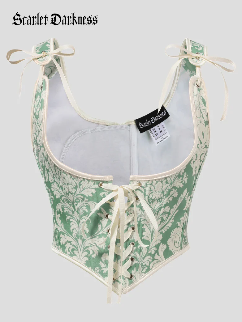 Renaissance Jacquard Under bust Corset for Fairy Cosplay - Image 50