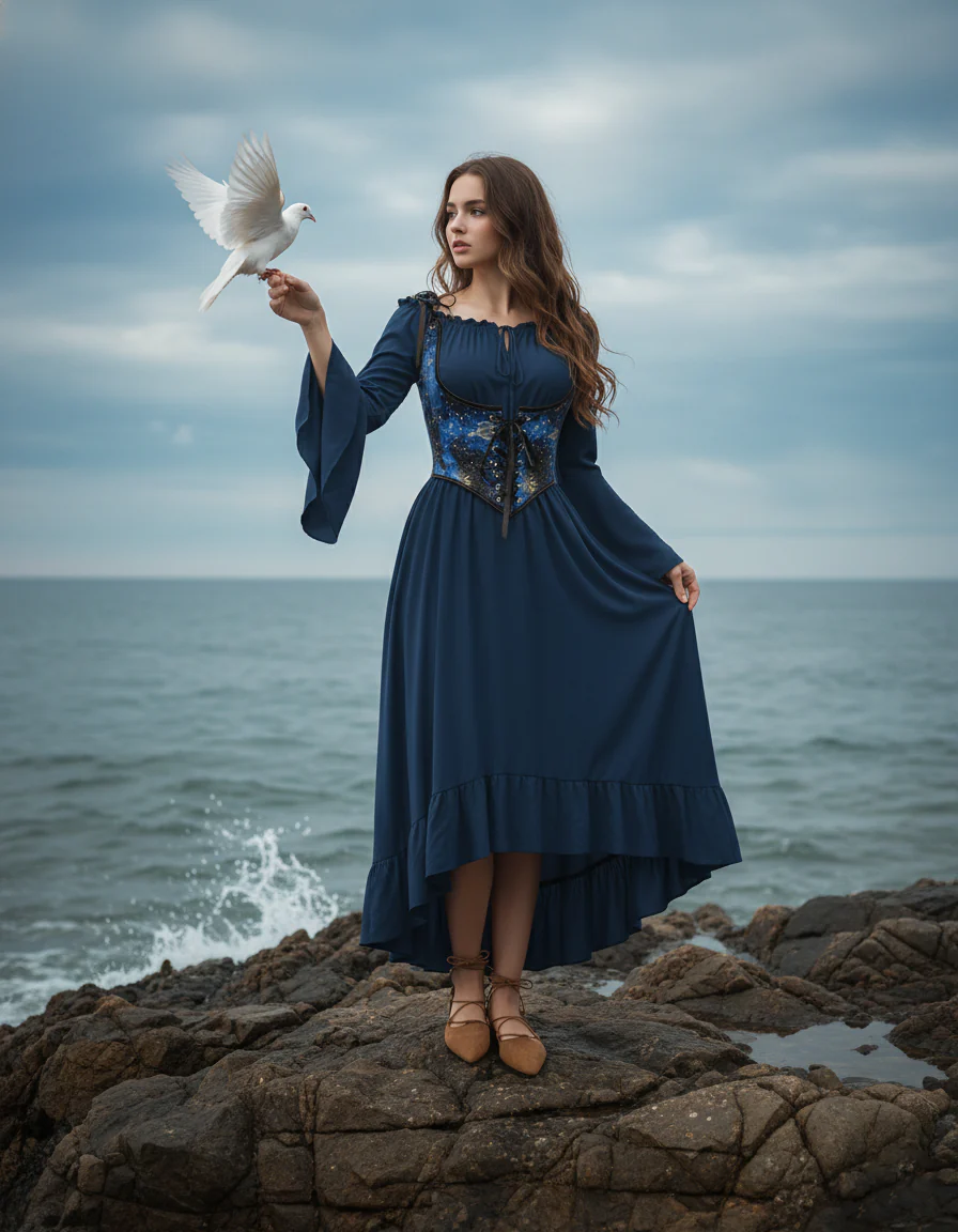 Renaissance Celestial Under-Bust Corset Top - Image 6