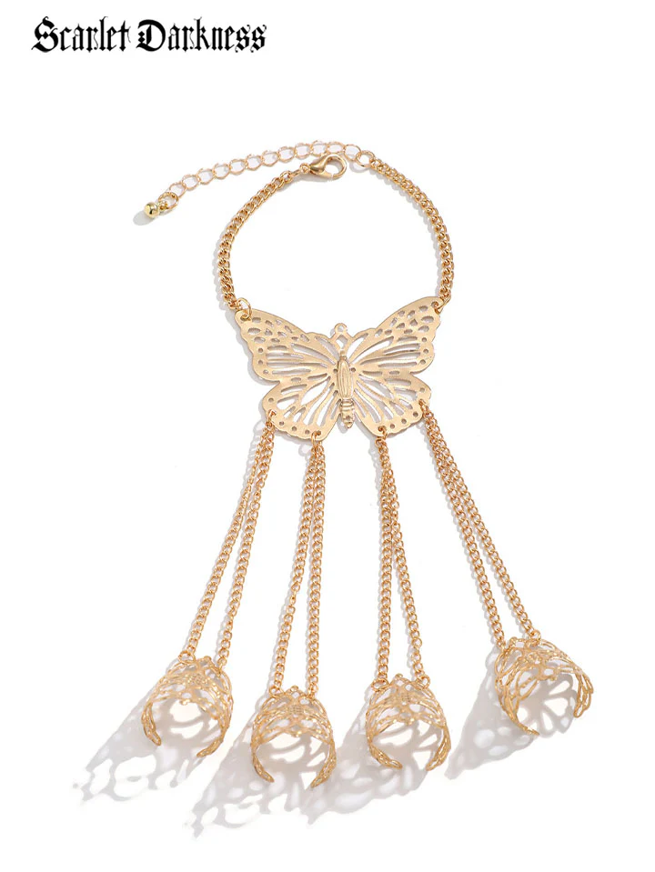 Steampunk Gold Rush Finger Chain - Image 2