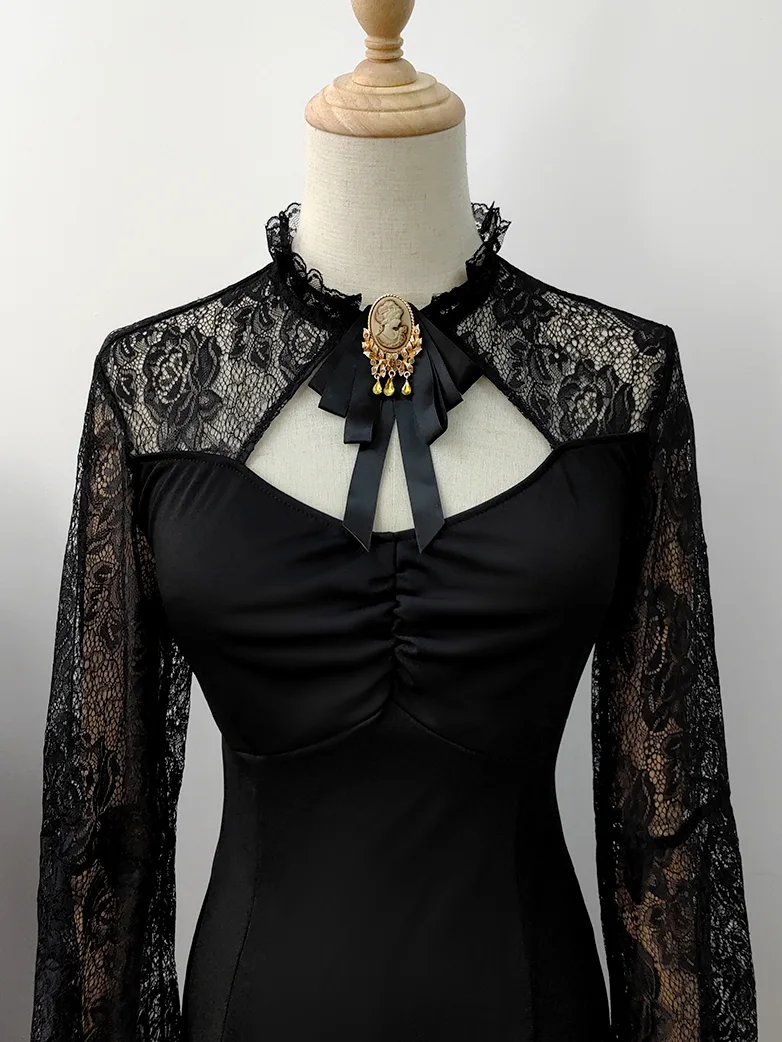 1850s Victorian Brooch Necktie - Image 4