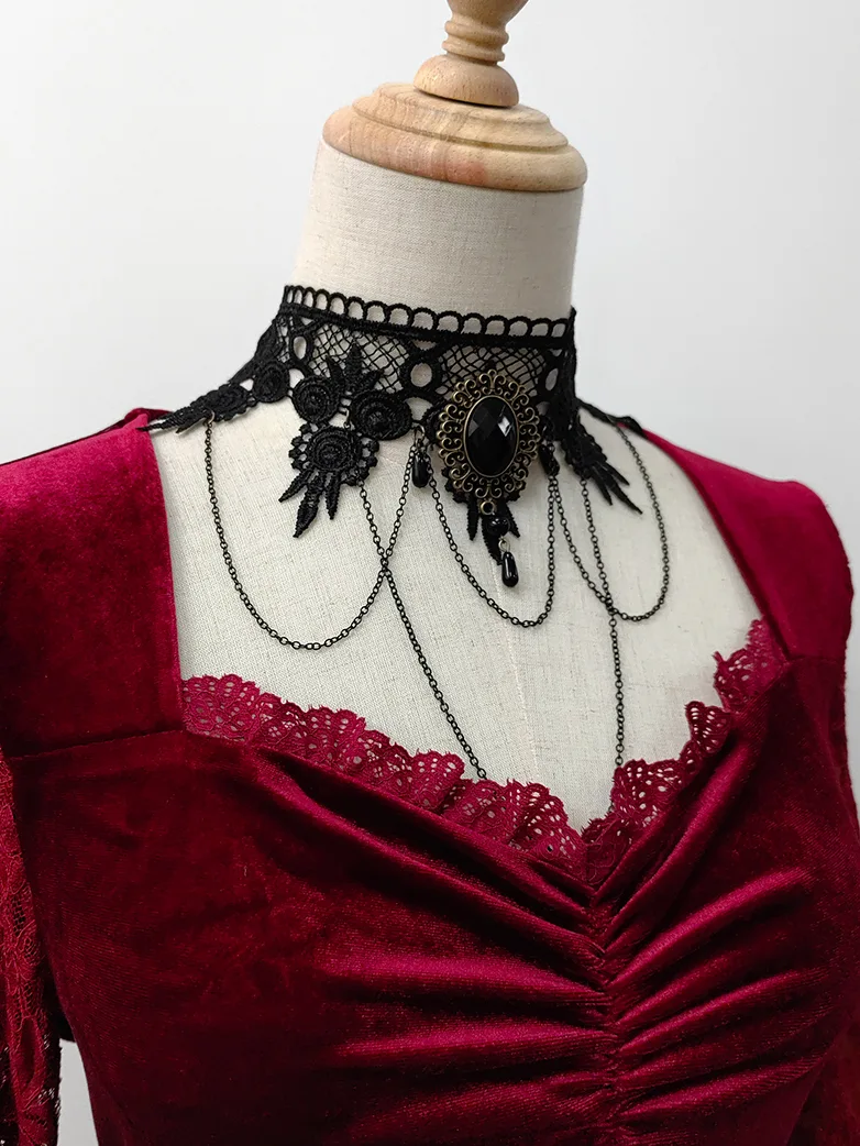 Goth Vampire Lace Choker