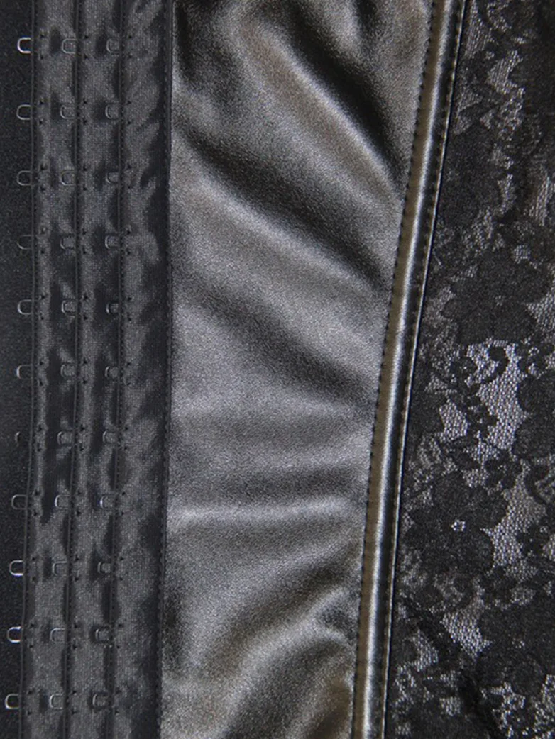 Women Halter Top Gothic PU Leather Corset - Image 6
