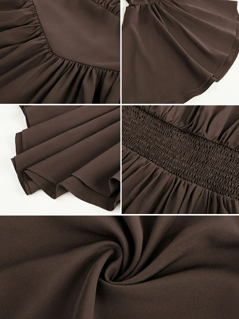 Renaissance Irregular Hem Off Shoulder Pockets Dress - Image 23