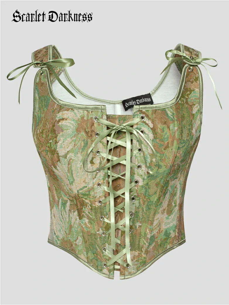Renaissance Faire Lace up Corset with Zip Adjustable - Image 14