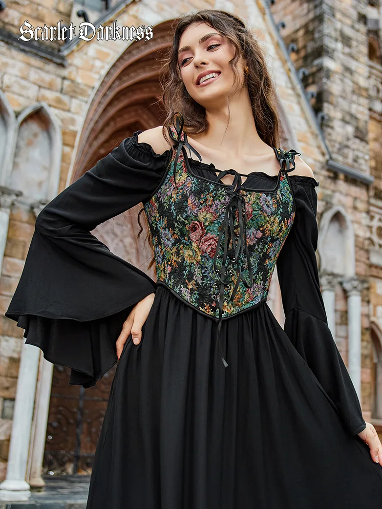 Renaissance Faire Lace up Corset with Zip Adjustable - Image 18