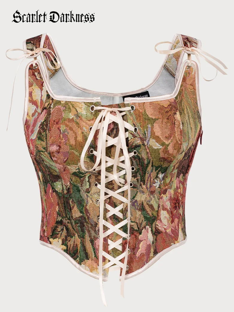 Renaissance Faire Lace up Corset with Zip Adjustable - Image 28