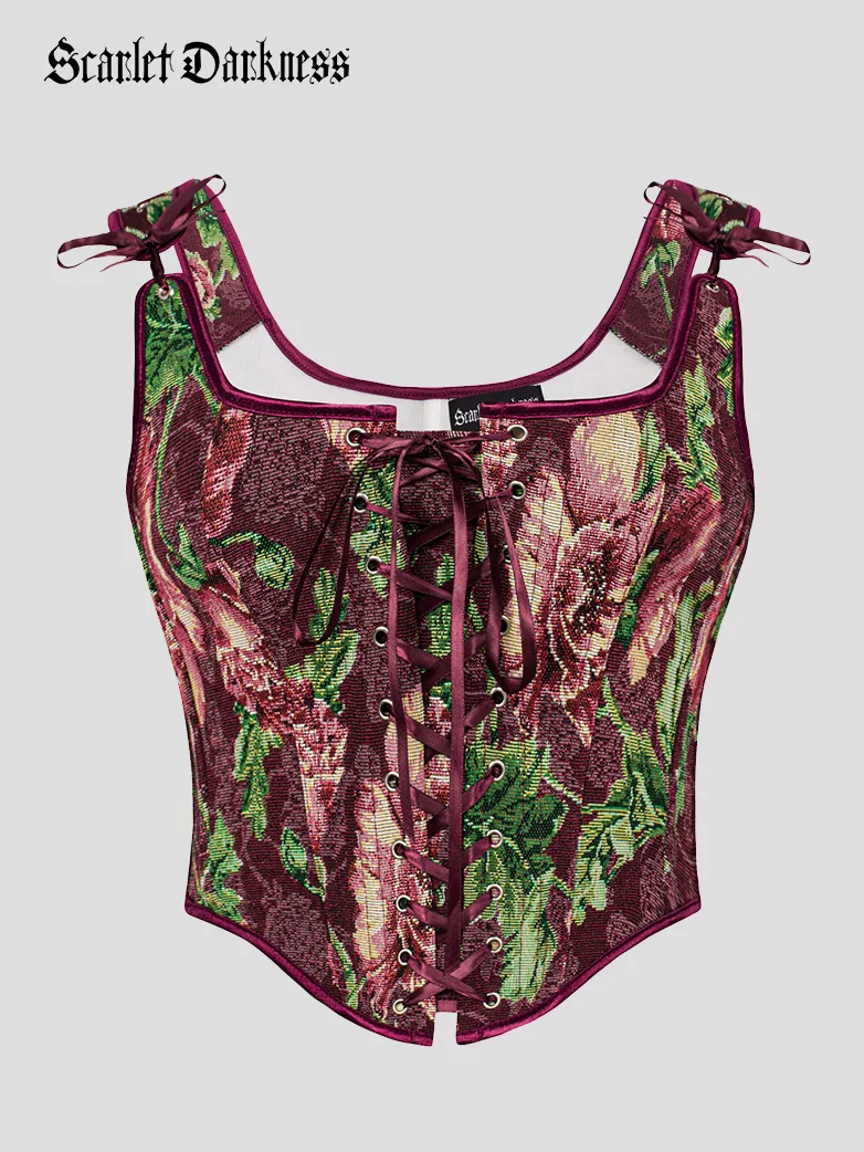 Renaissance Faire Lace up Corset with Zip Adjustable - Image 31