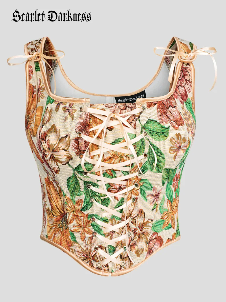 Renaissance Faire Lace up Corset with Zip Adjustable - Image 35